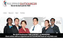 Tablet Screenshot of philippineoutsourcer.com